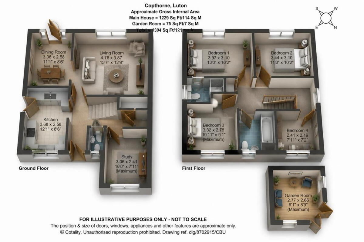 Copthorne, Luton floorplan