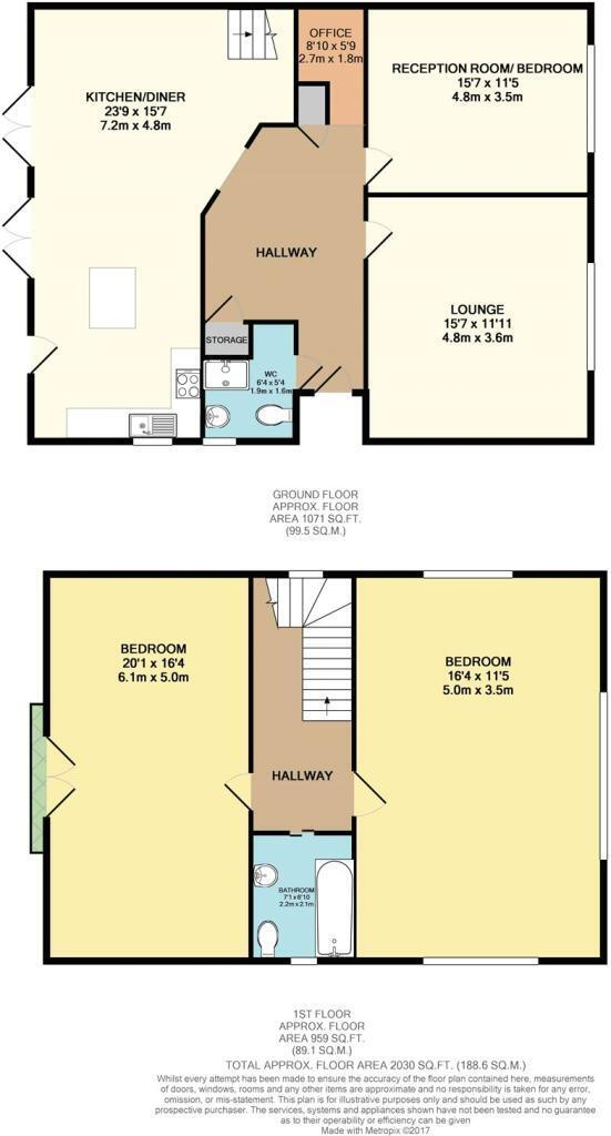 Elgin Road, Lilliput floorplan