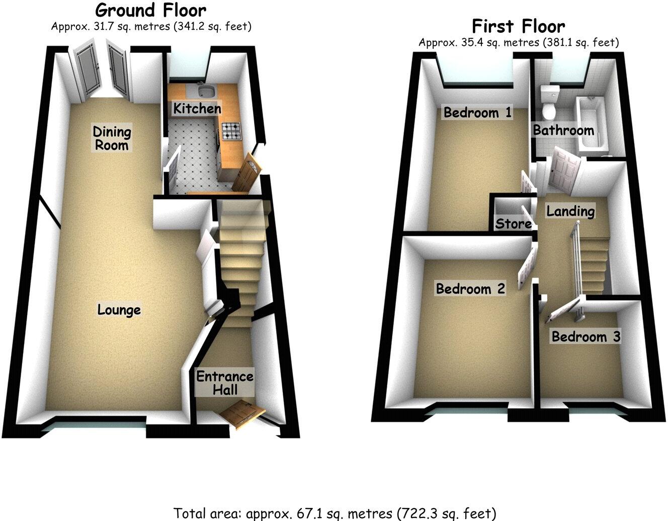 Margroy Close, Rochdale, Greater Manchester, OL12 floorplan