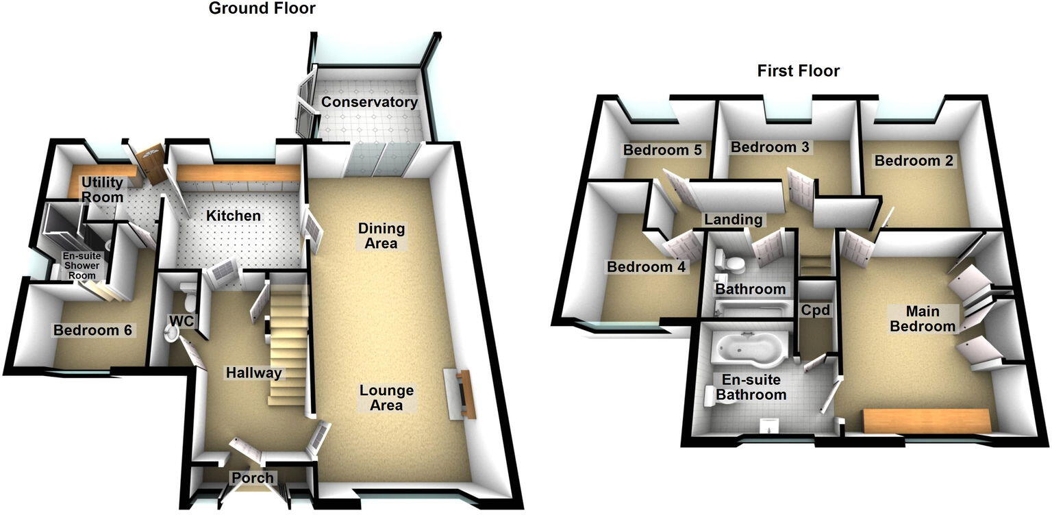 412 Rochdale Road, Royton, OL2 6TS floorplan