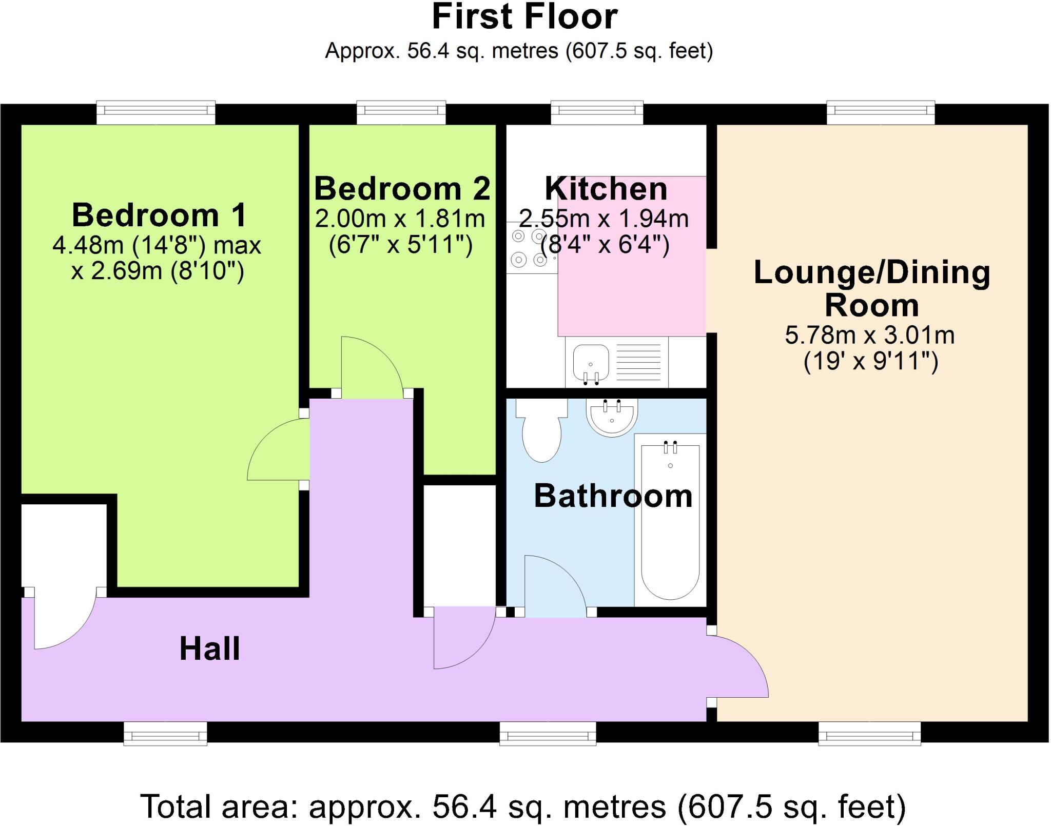 Kerr Close, Knebworth, SG3 floorplan