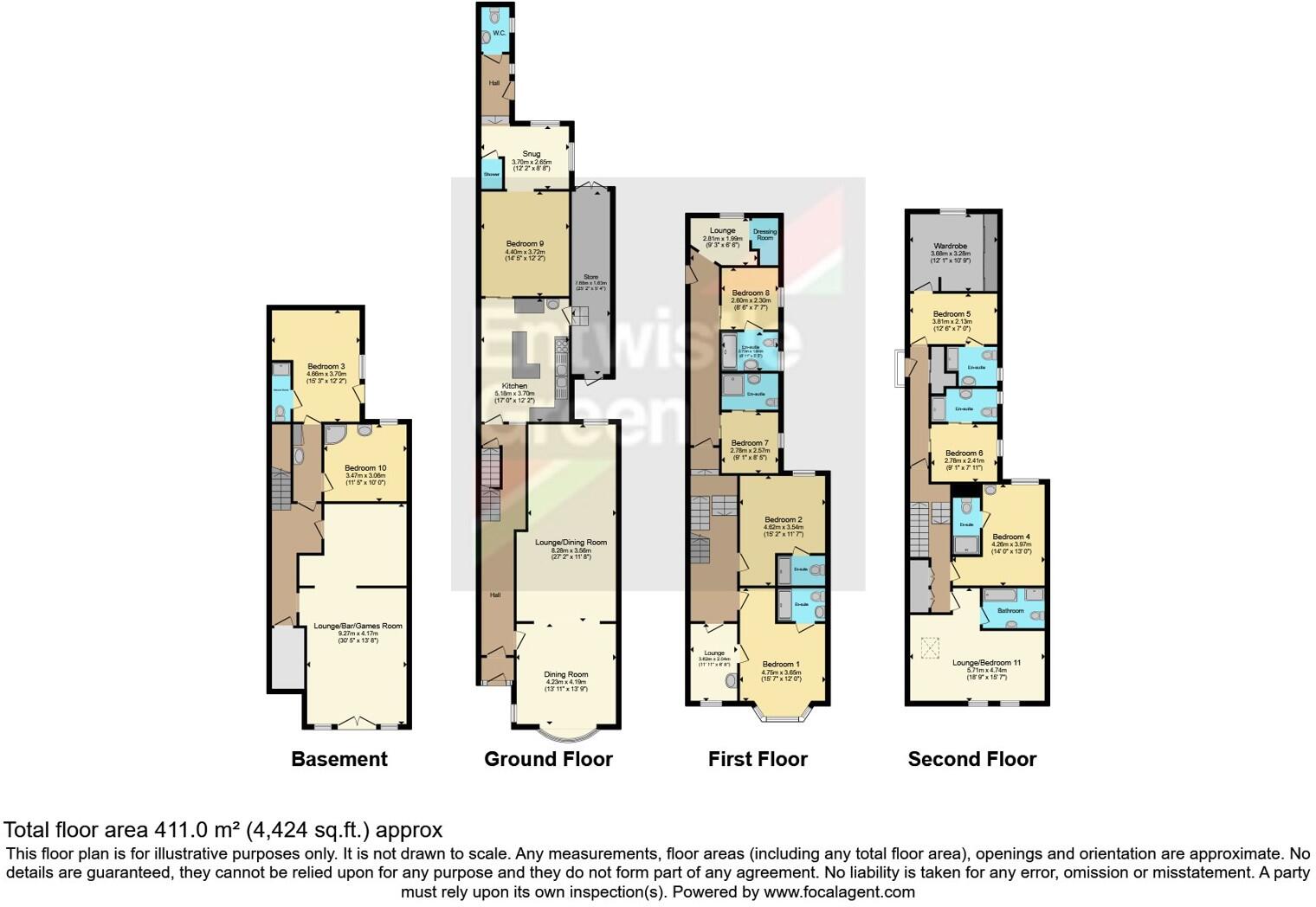St. Chads Road, BLACKPOOL, Lancashire, FY1 floorplan