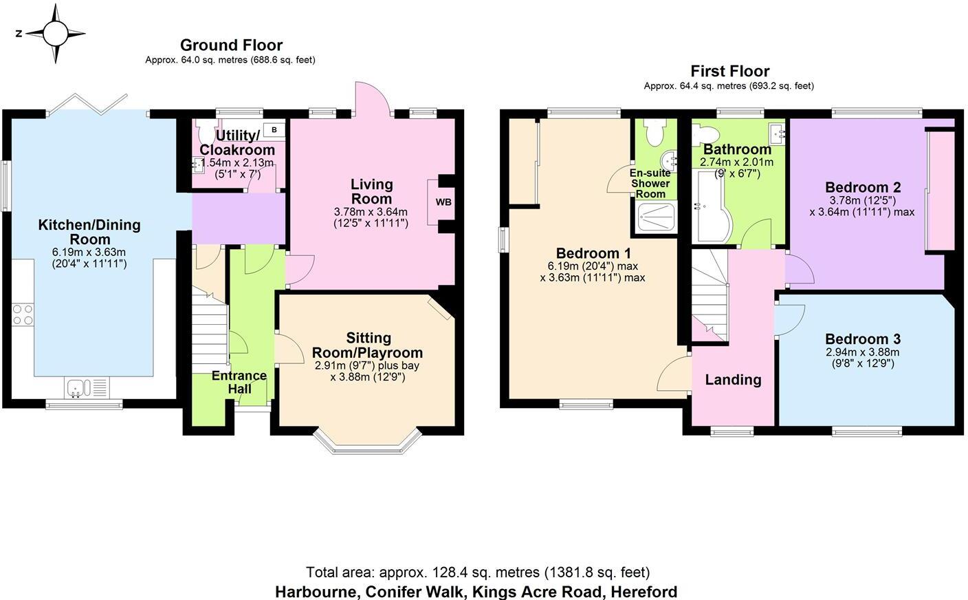 Conifer Walk, Hereford floorplan