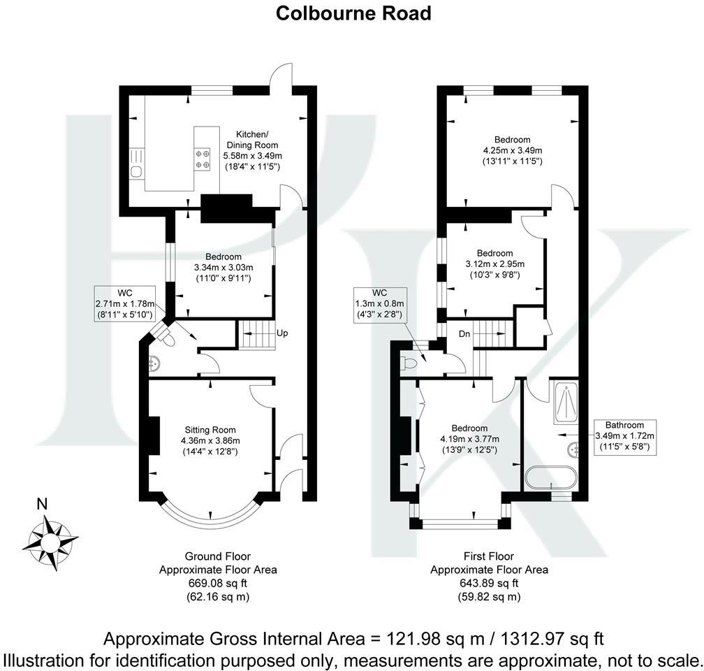 Colbourne Road, Hove floorplan