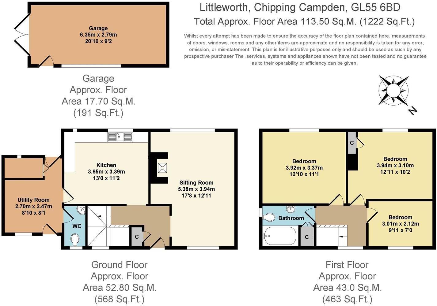 Littleworth, Chipping Campden floorplan
