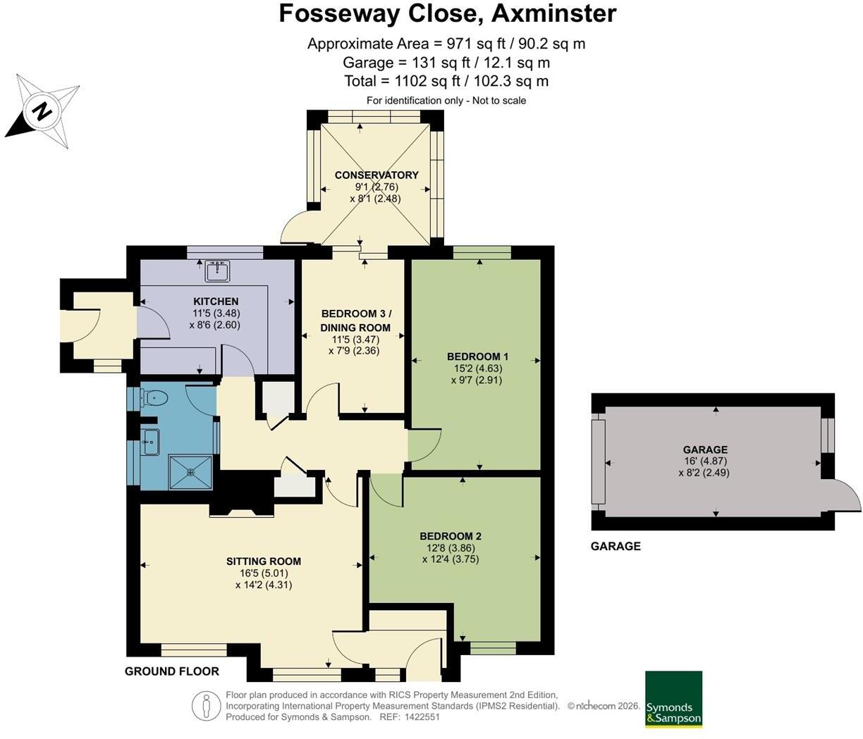 Fosseway Close, Axminster, Devon floorplan