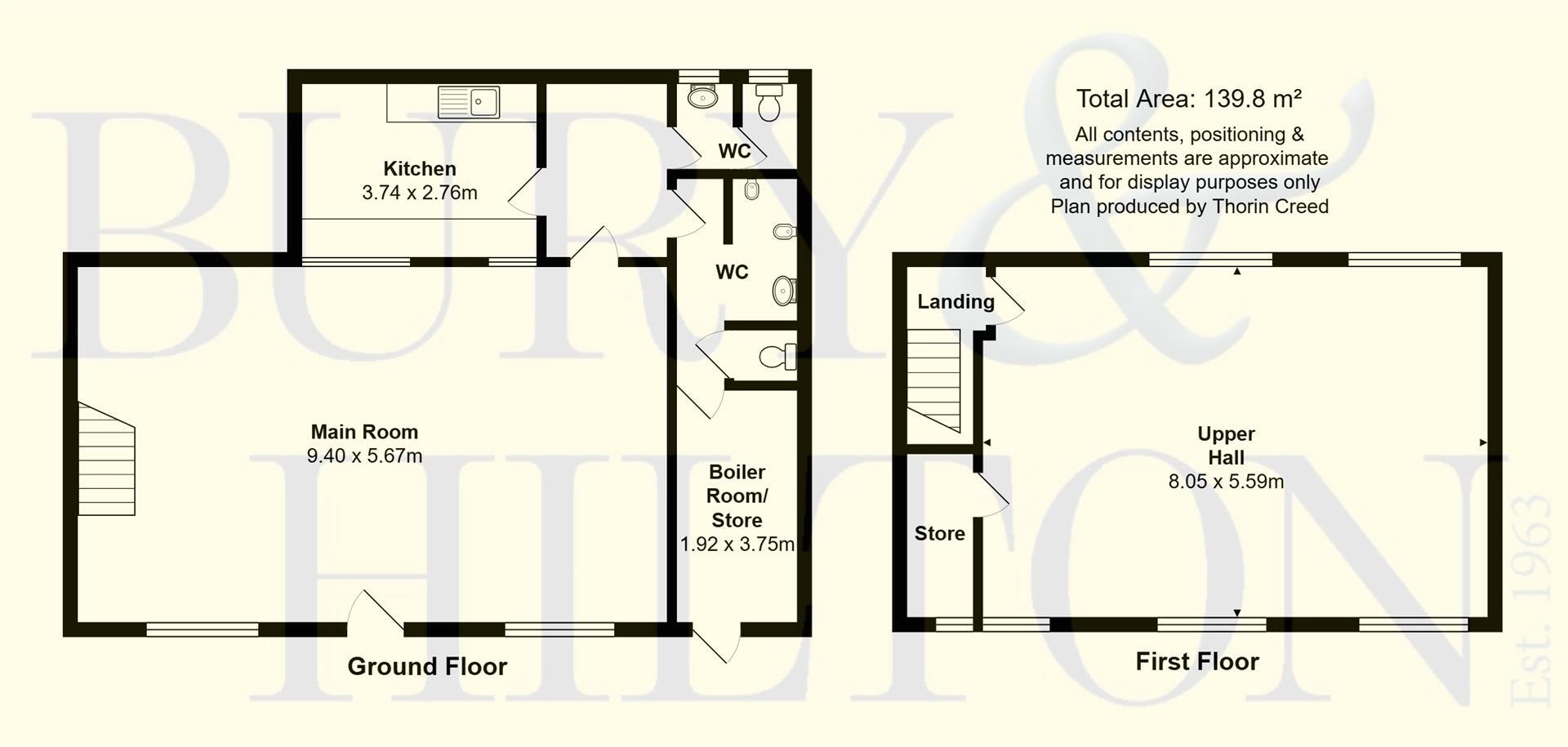 Clerk Bank, Leek floorplan