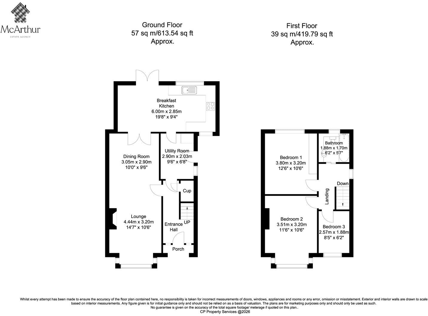 Grange Avenue, Bawtry, Doncaster, South Yorkshire, DN10 floorplan