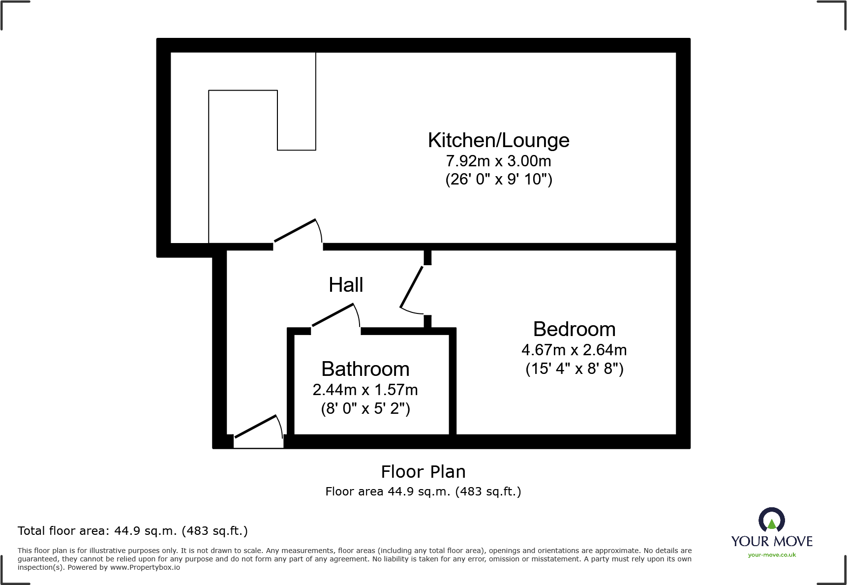 King Street, Newton Abbot, Devon, TQ12 floorplan