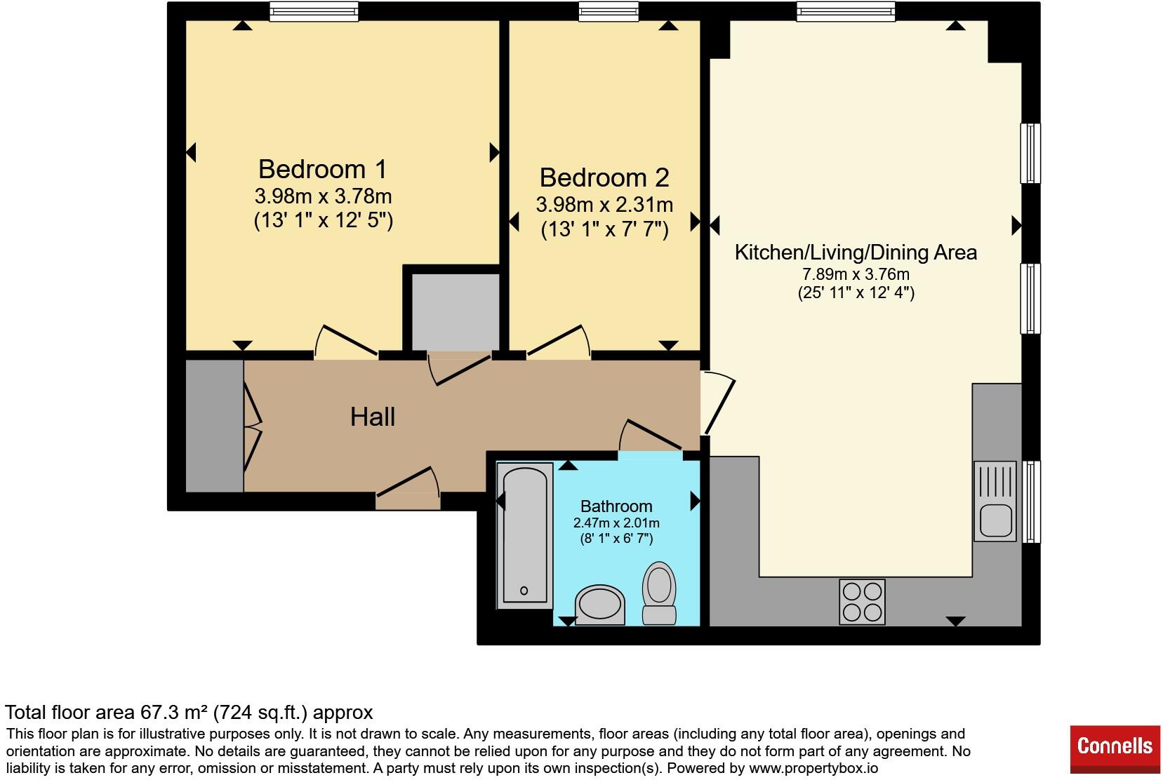 Richards Avenue, Horley floorplan