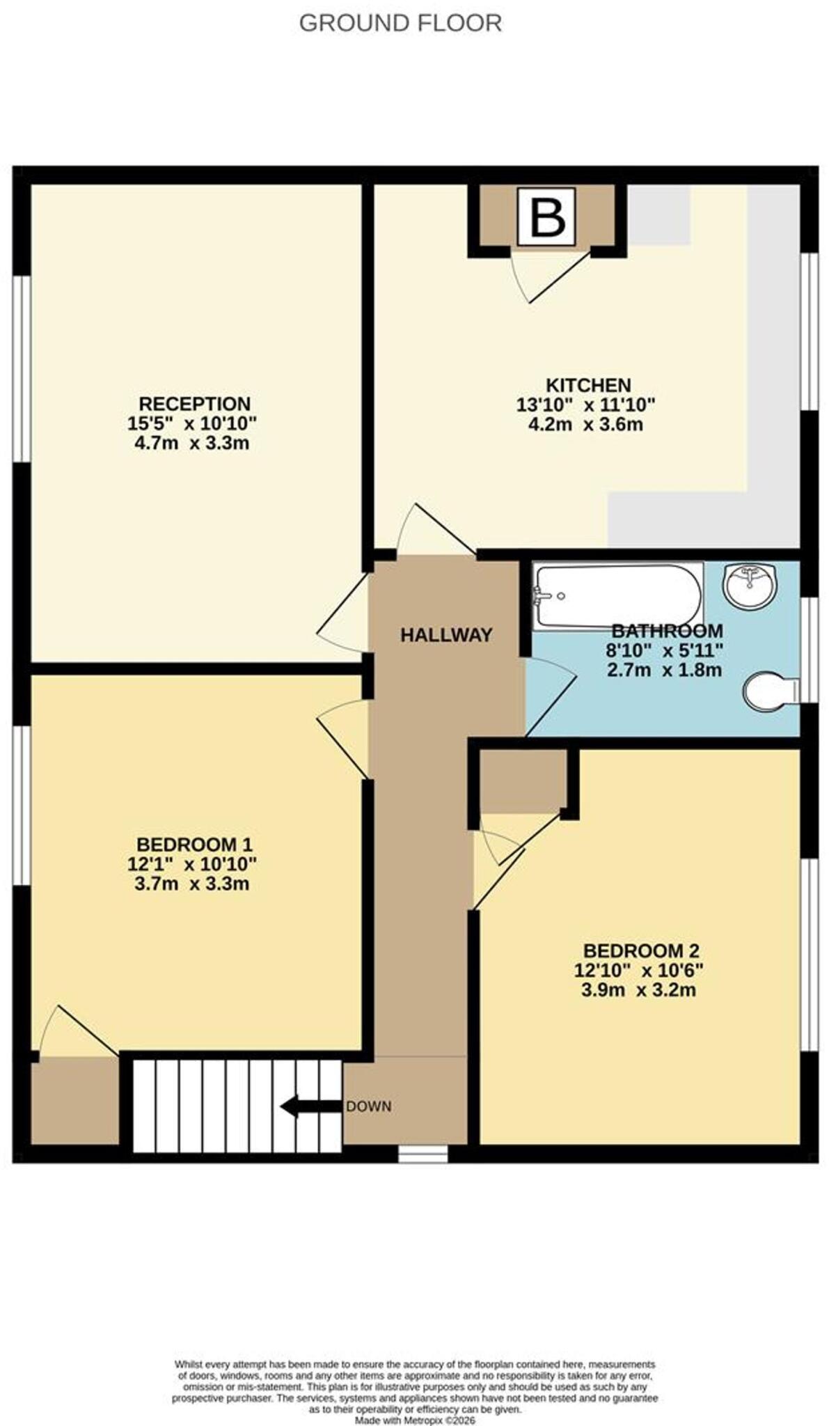 St. Lawrence Road, Weymouth, DT3 floorplan