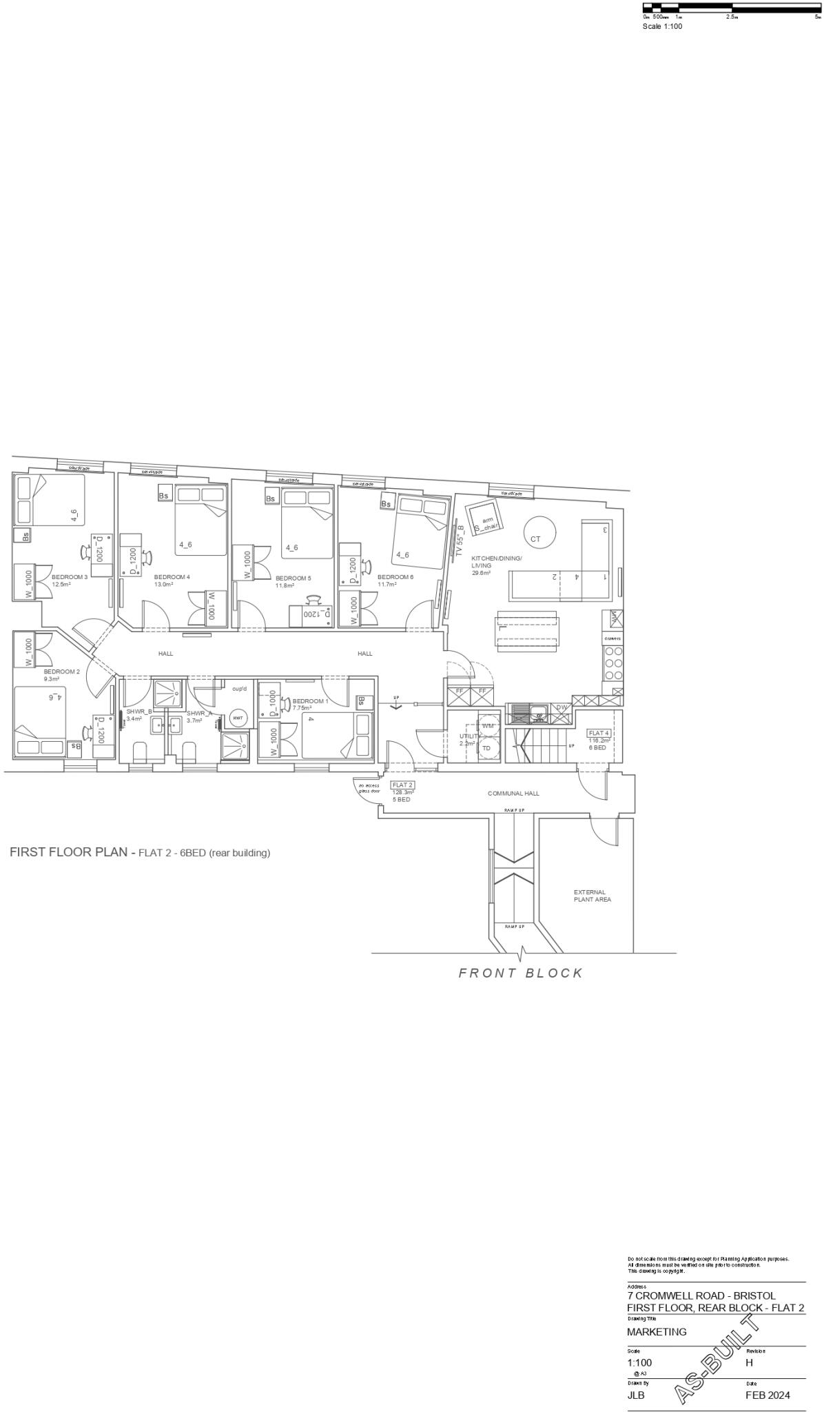 Flat 2, 7, Cromwell Road BS6 5HD floorplan