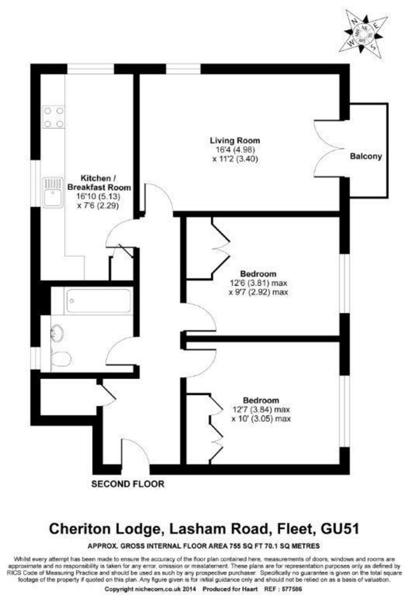 Lasham Road, Fleet floorplan