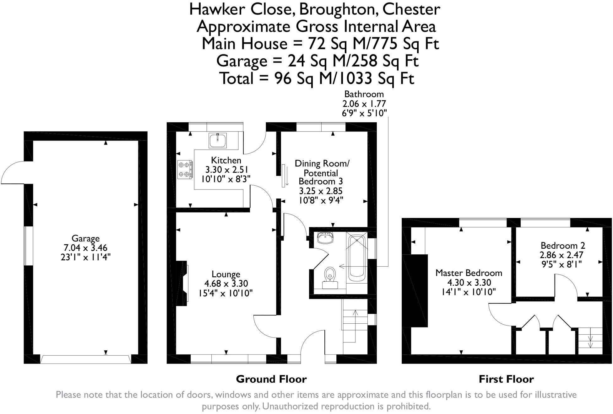 Hawker Close, Broughton, CH4 floorplan