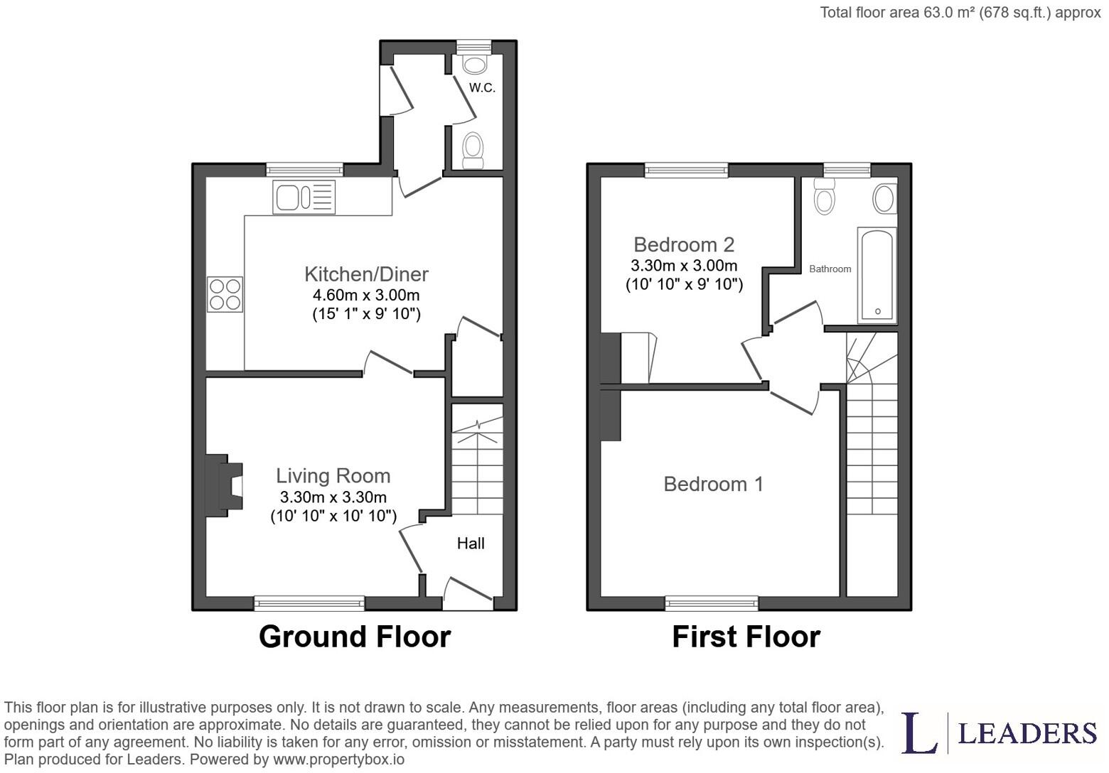 Scott Road, Bishop's Stortford, Hertfordshire, CM23 floorplan
