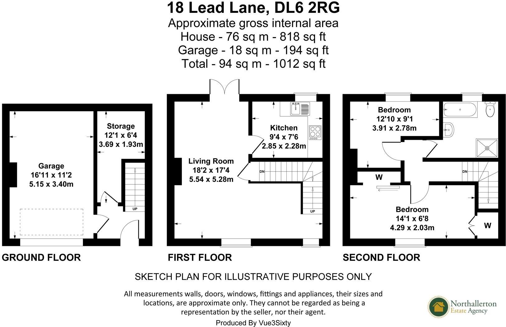 18 Lead Lane, Brompton, Northallerton floorplan