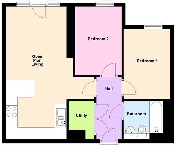 St Johns Gardens, Bury, BL9 floorplan