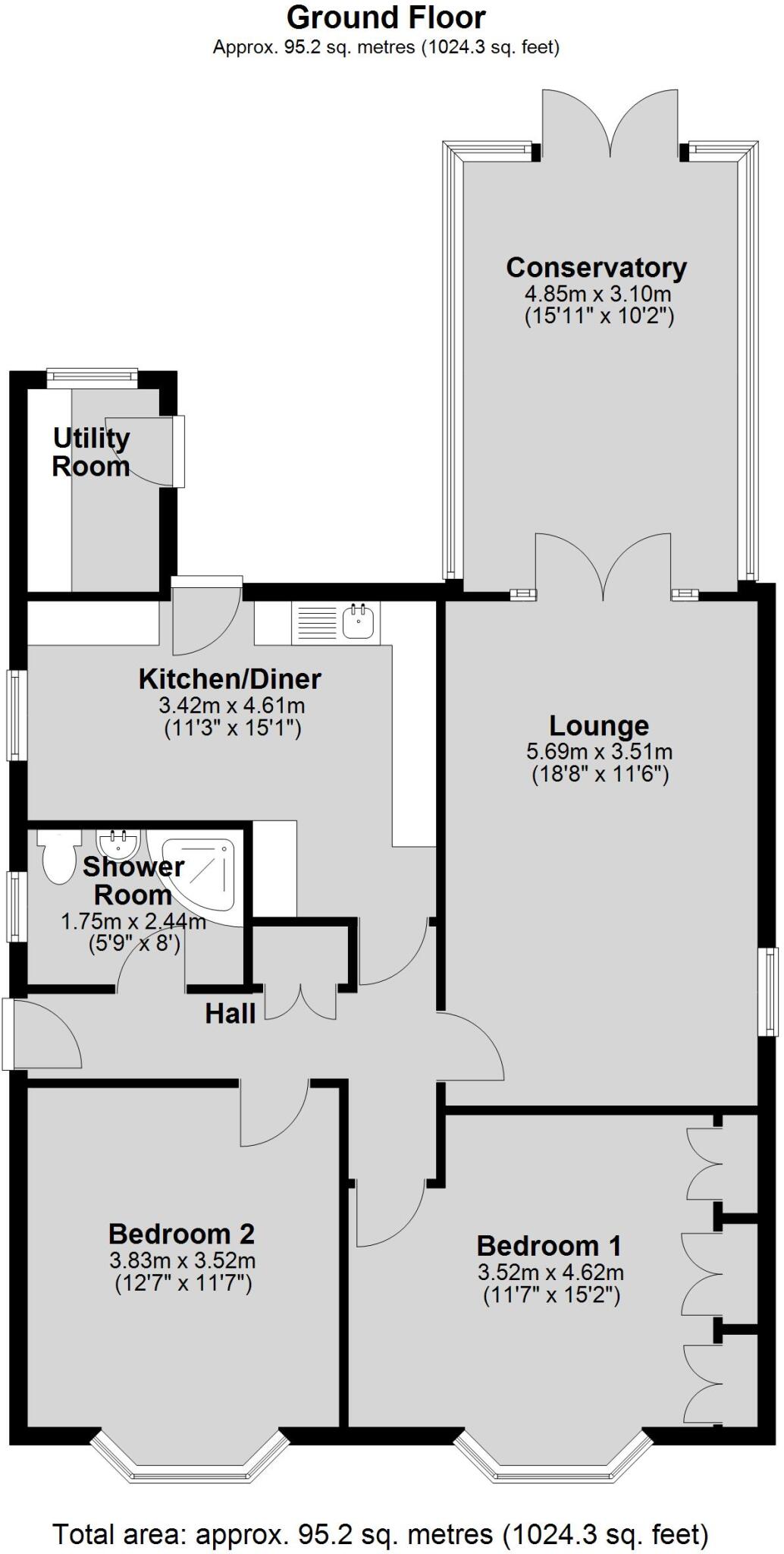 Rookery Lane, Lincoln floorplan