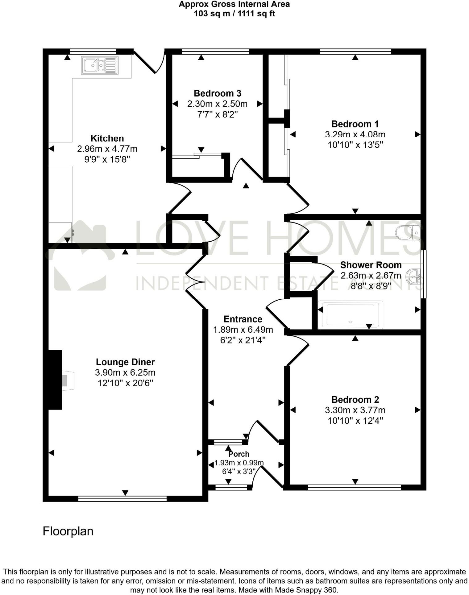 Rutland Close, Garstang floorplan