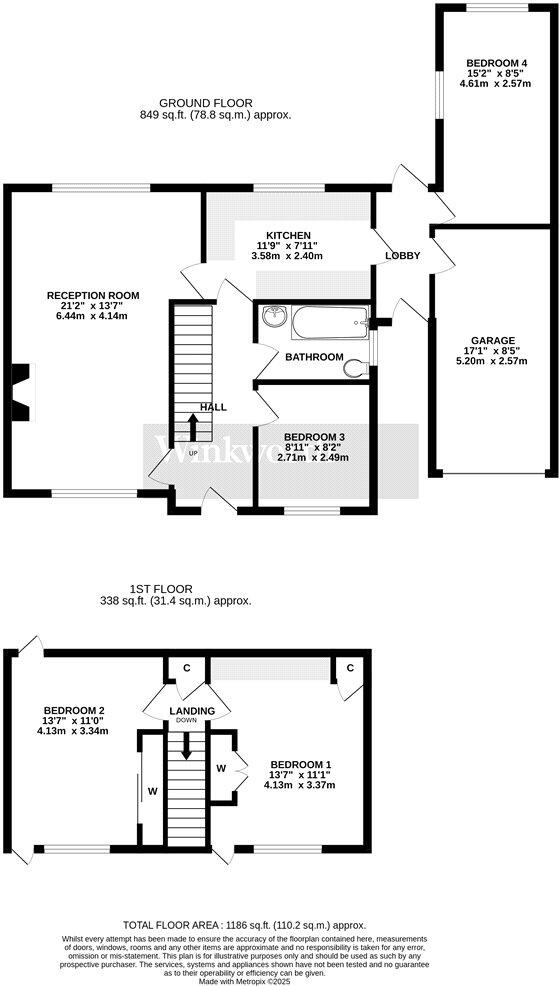 Rosebery Avenue, Poringland, Norwich, Norfolk, NR14 floorplan