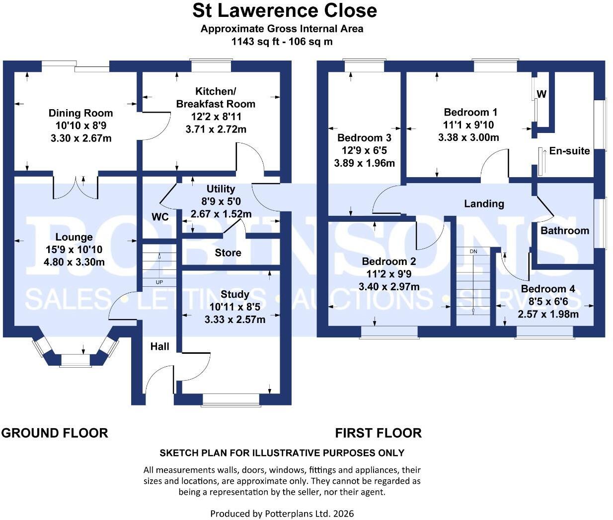 St. Lawrence Close, High Pittington, Durham floorplan