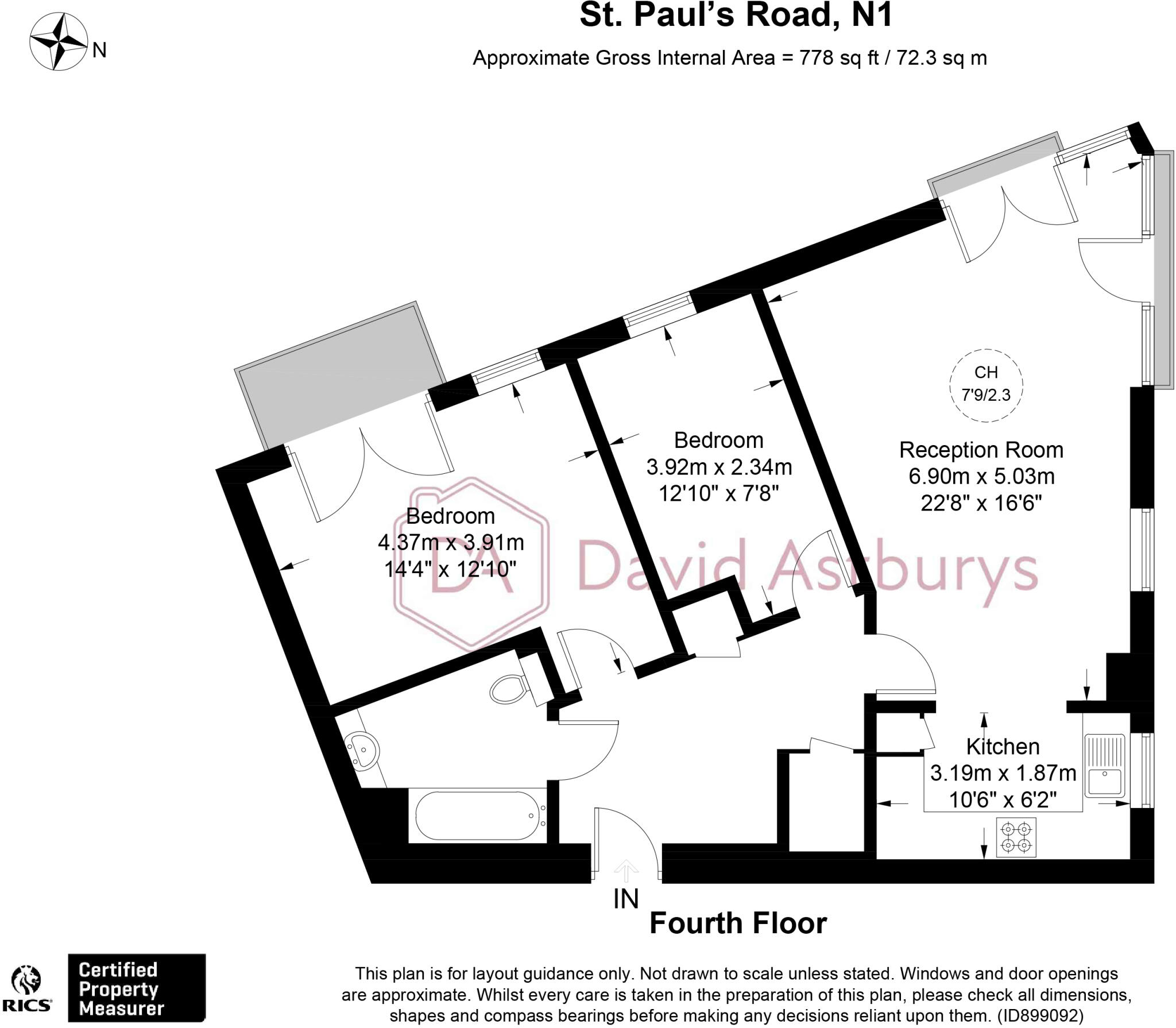 St. Pauls Road, Islington, London floorplan
