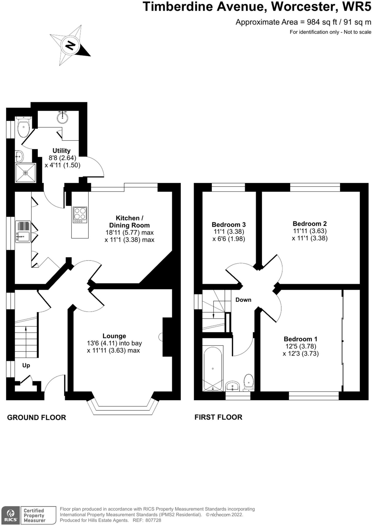 Timberdine Avenue, Worcester, WR5 floorplan