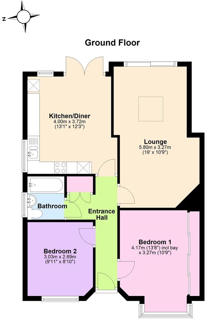 Oakdale Road, Herne Bay, CT6 6AL floorplan