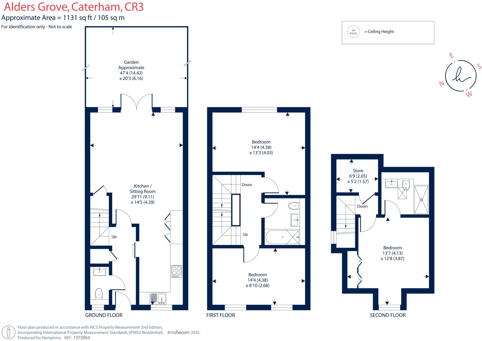 Alders Grove, Caterham, CR3 floorplan