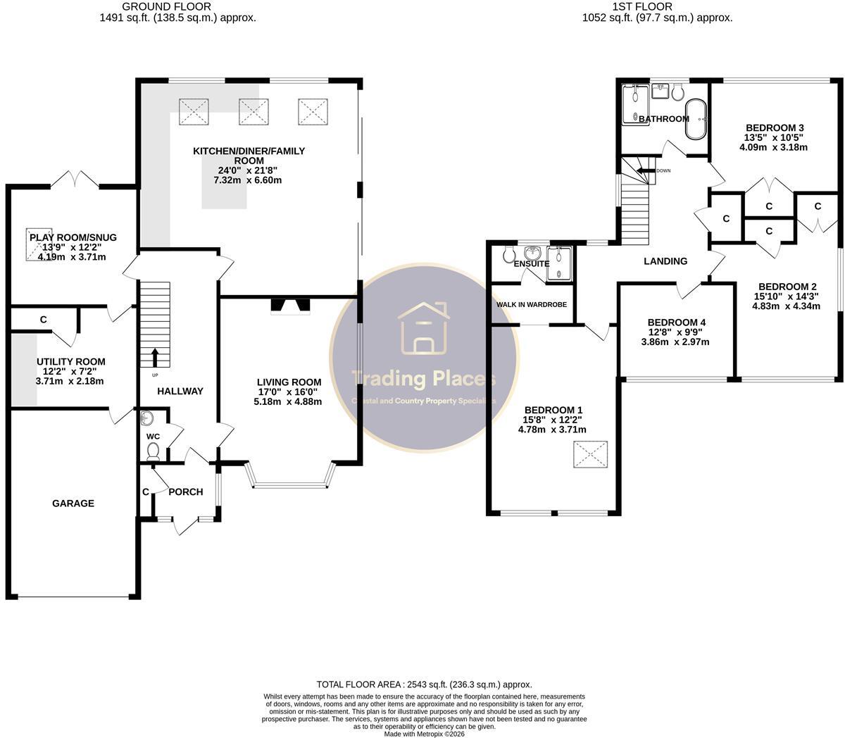 Cragside, Whitley Bay floorplan