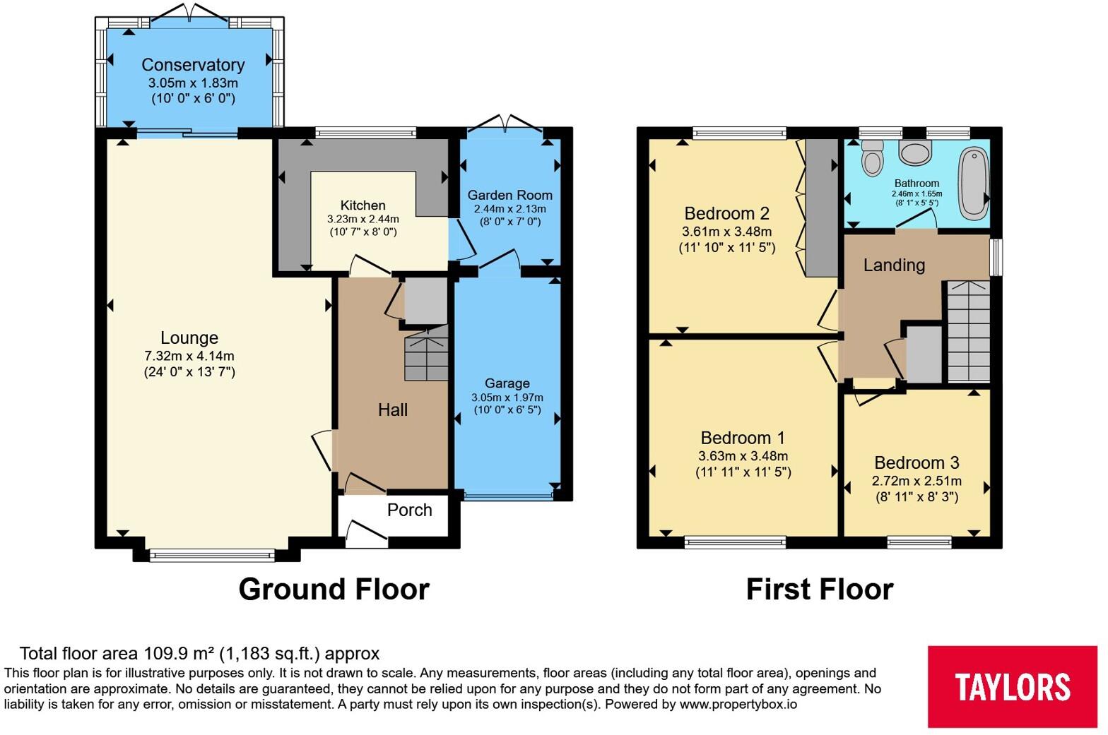Calverton Road, Luton, Bedfordshire, LU3 floorplan
