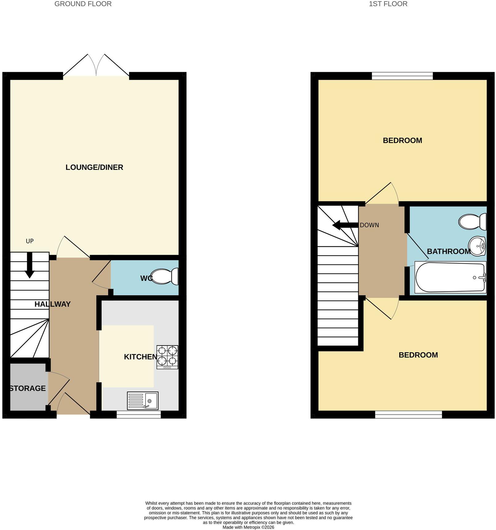 Hoop Mill, Hadley, TF1 floorplan