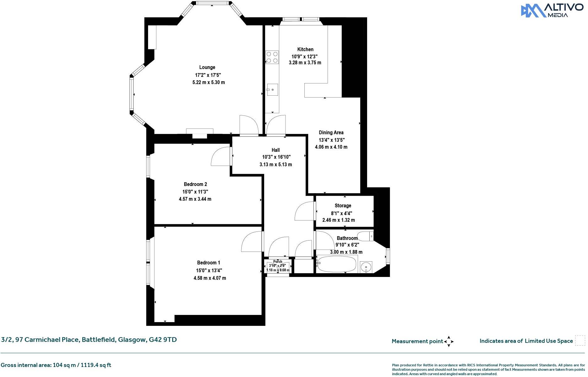 Carmichael Place, Battlefield, Glasgow floorplan