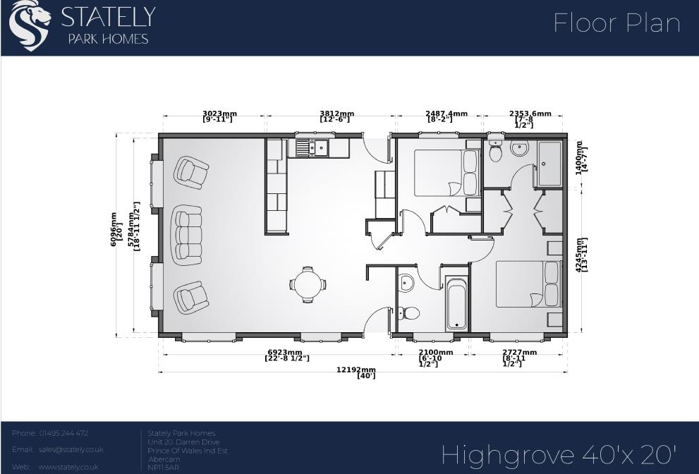 Lead Villa Park, Lea, Ross-on-Wye floorplan