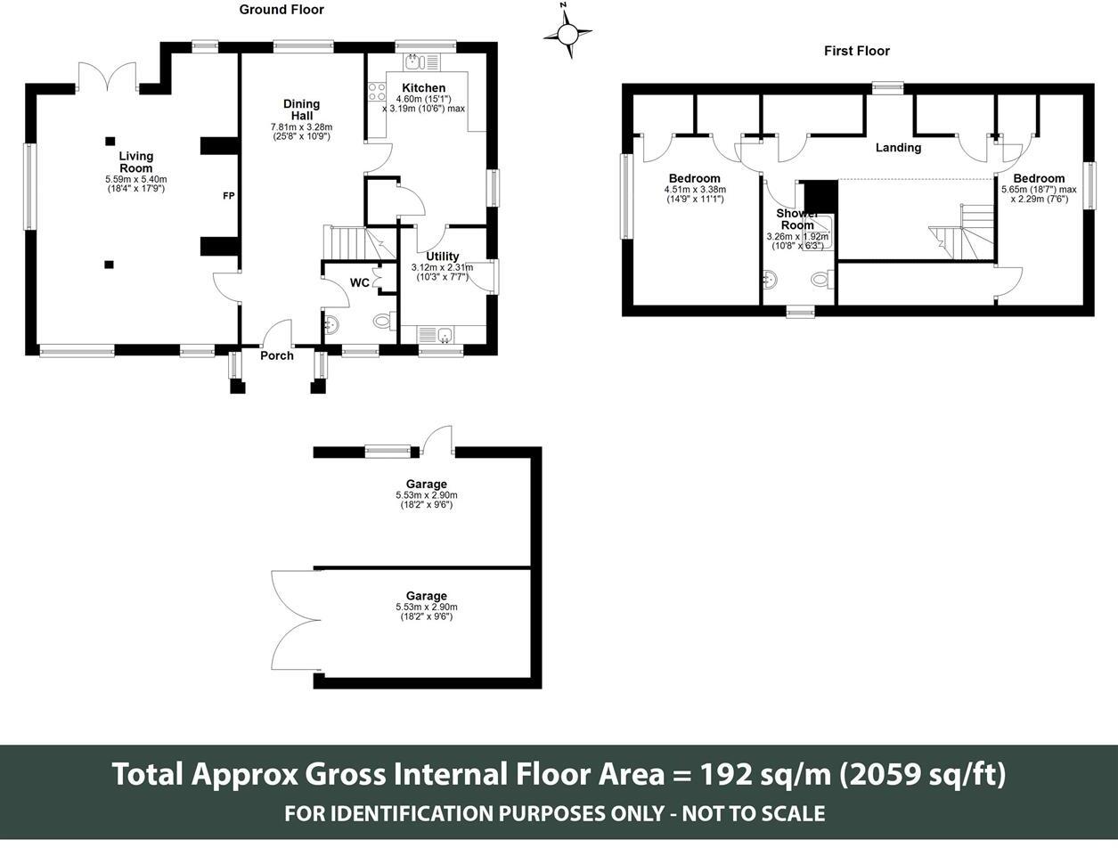 5, The Stackyard, Orton Waterville, Peterborough, Cambridgeshire, PE2 floorplan