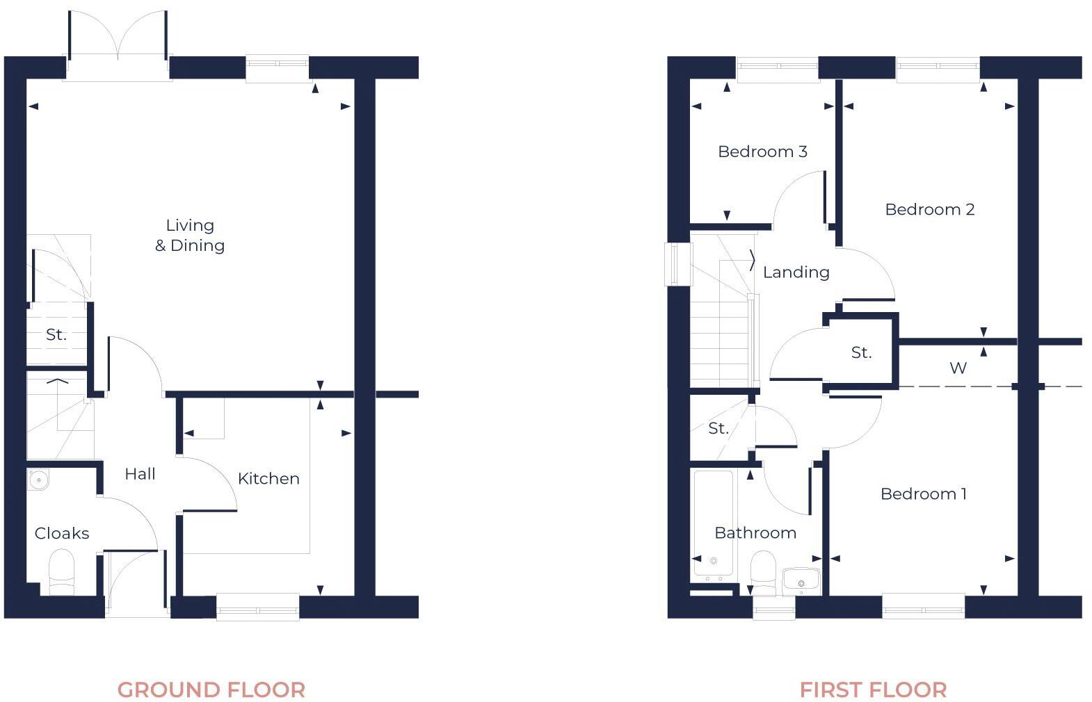 Plot 36 Guinevere Park, Oswestry floorplan