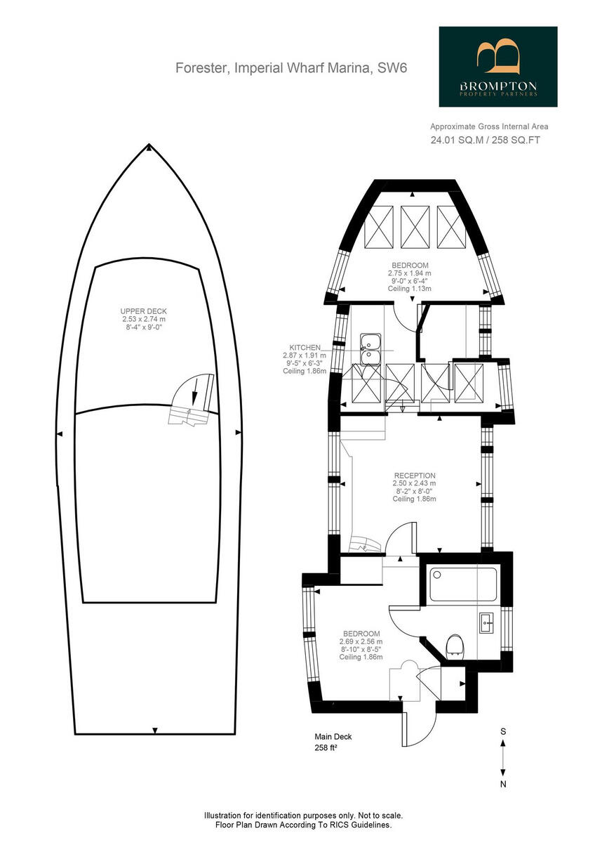Imperial Wharf Marina, London, SW6 floorplan