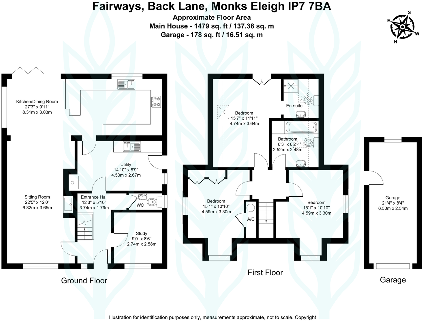 Fairways, Back Lane, Monks Eleigh floorplan
