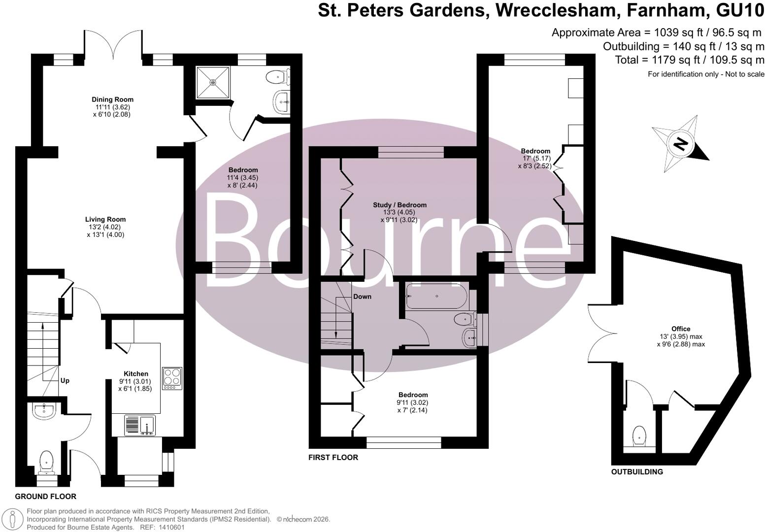 St. Peters Gardens, Wrecclesham, Farnham, Surrey, GU10 floorplan