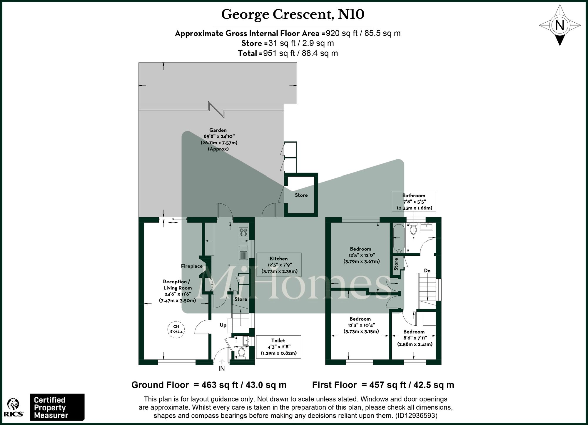 George Crescent, London, N10 floorplan