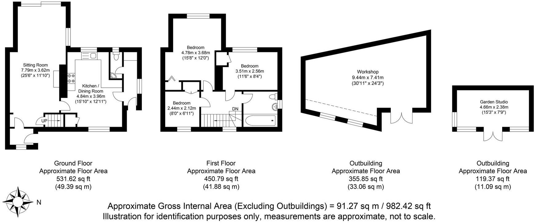 Broyleside Cottages, Ringmer, BN8 floorplan