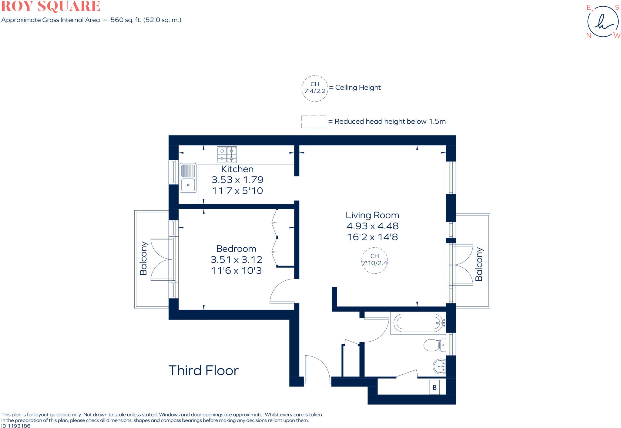 Roy Square, London, E14 floorplan
