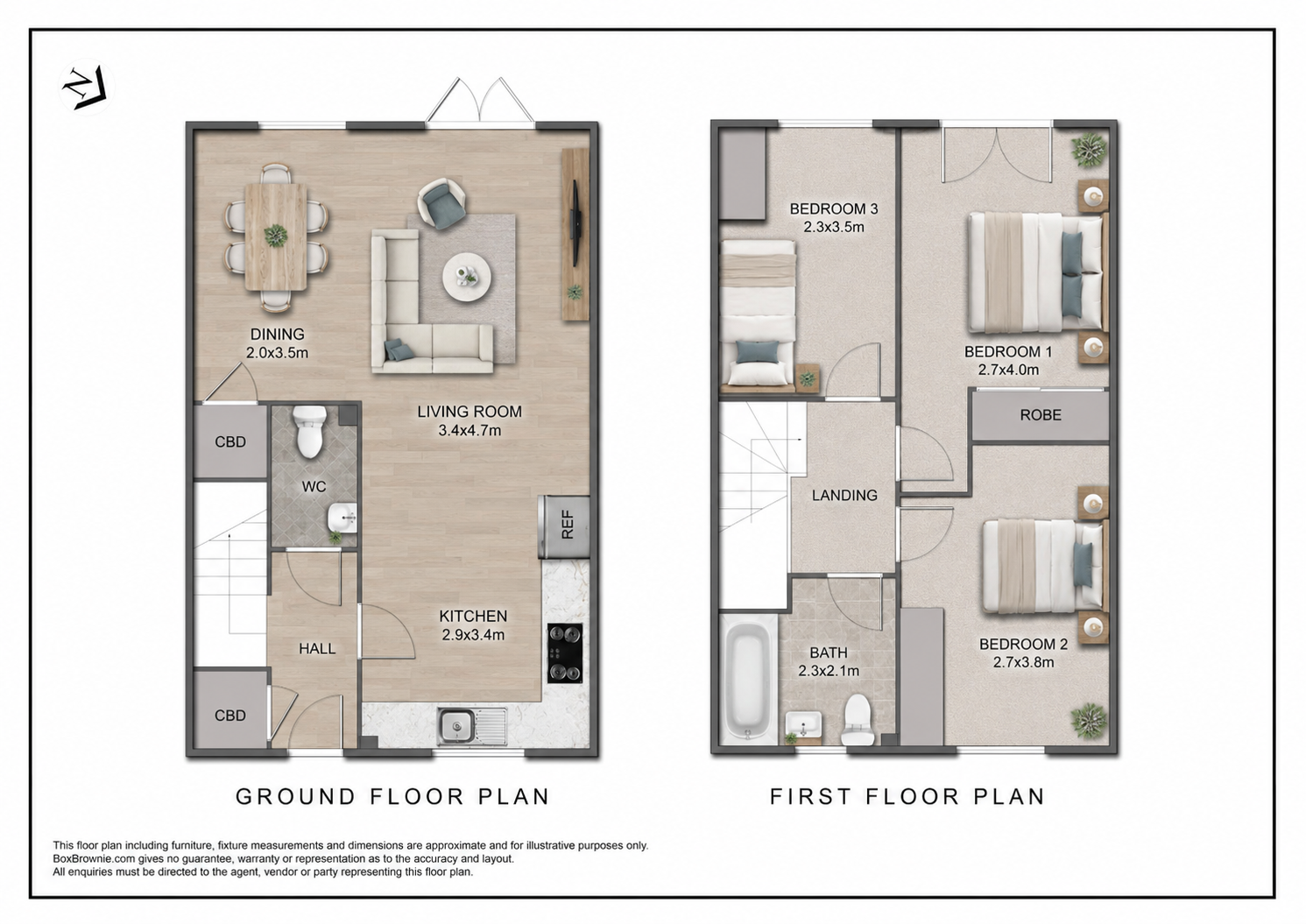 Chope Road, Southlea, Northam, Bideford, Devon, EX39 floorplan