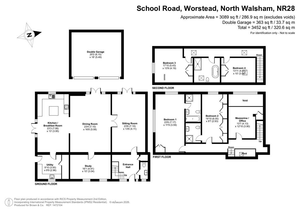 West Barn, Worstead, North Walsham NR28 9FG floorplan