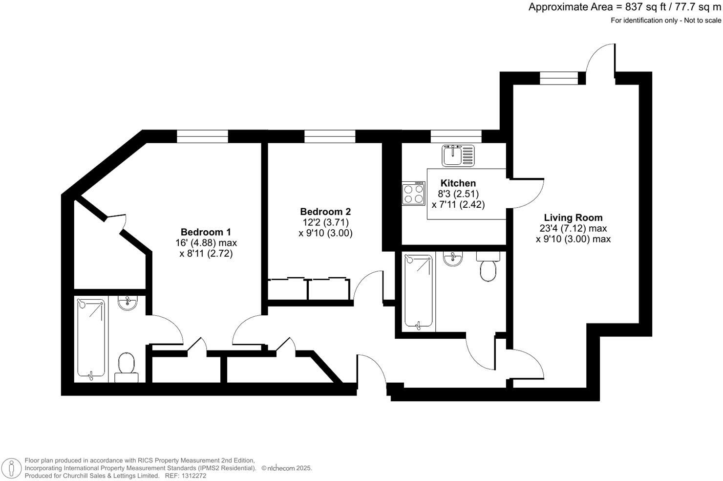 Goodwin Lodge, Deal, Kent floorplan