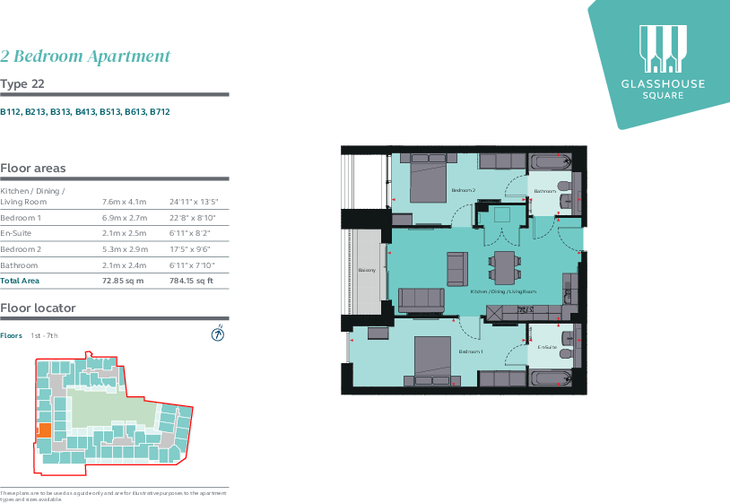 Glasshouse Square, Bristol Bristol BS1 floorplan
