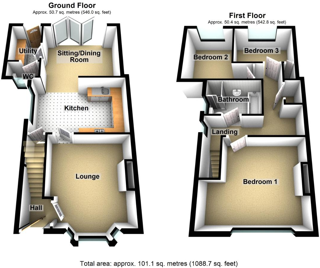 Lomond Rd, Hull, HU5 5BN floorplan