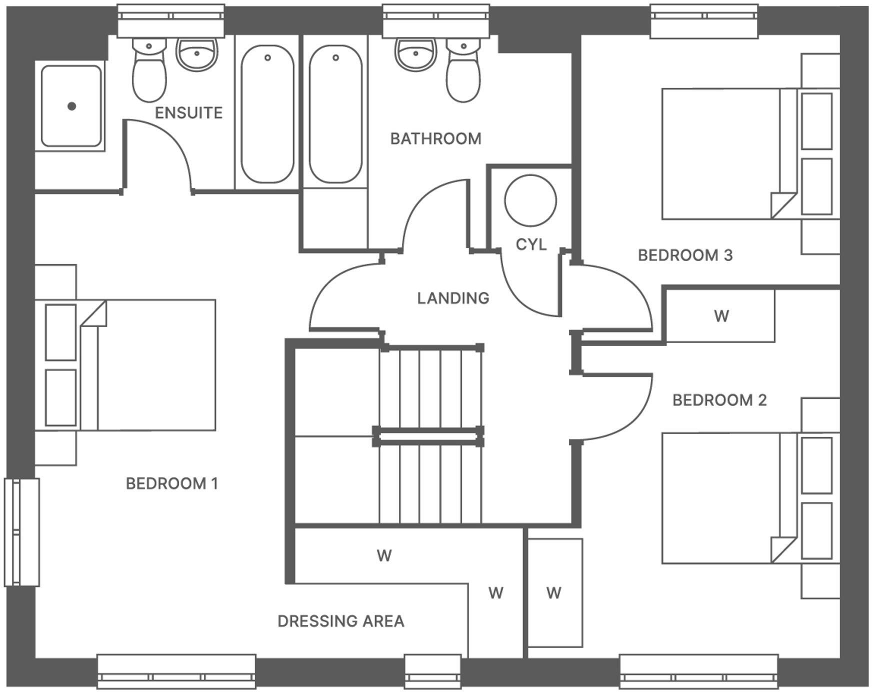 Royal Gardens, Wixams, MK45 floorplan