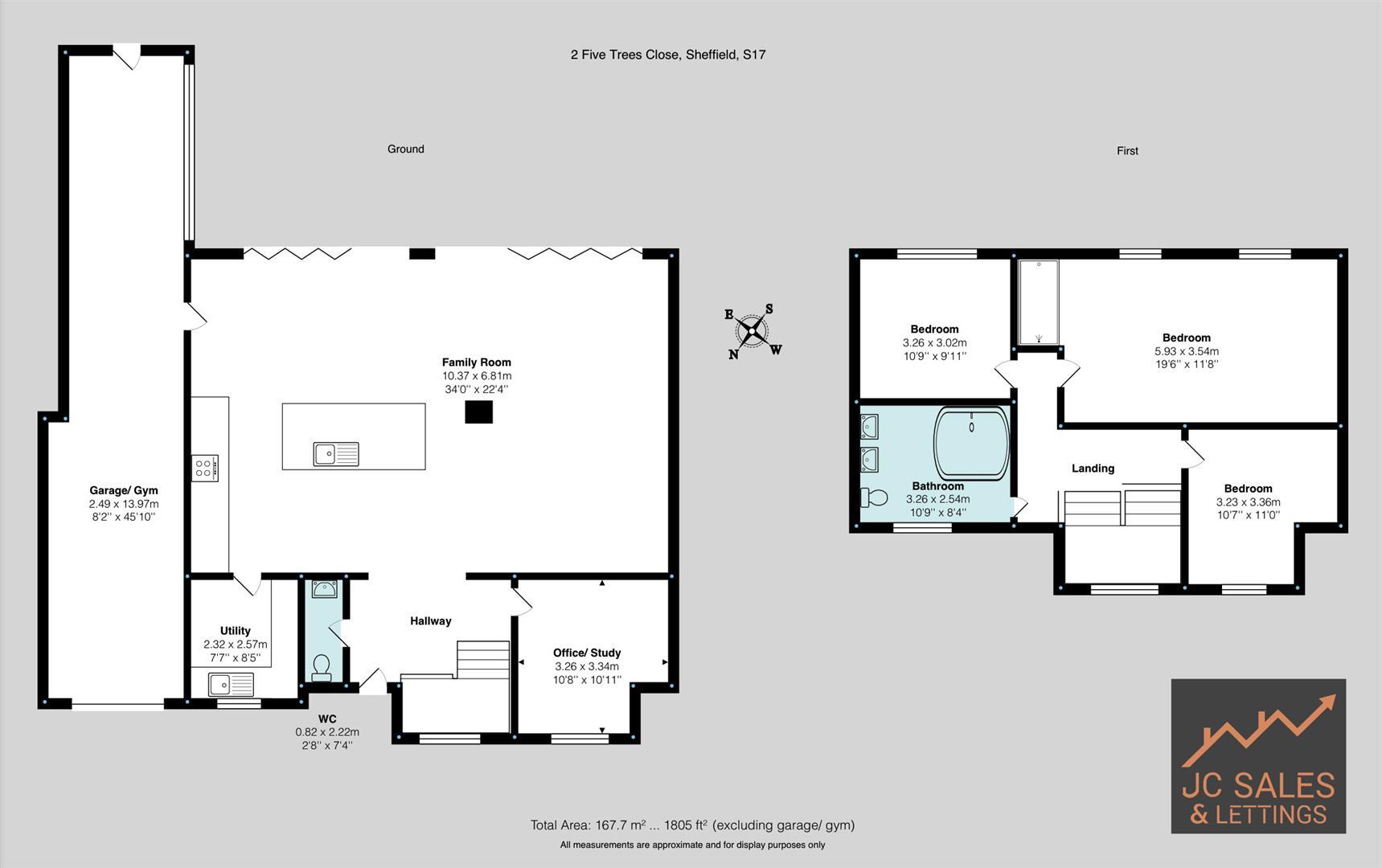 Five Trees Close, Sheffield floorplan