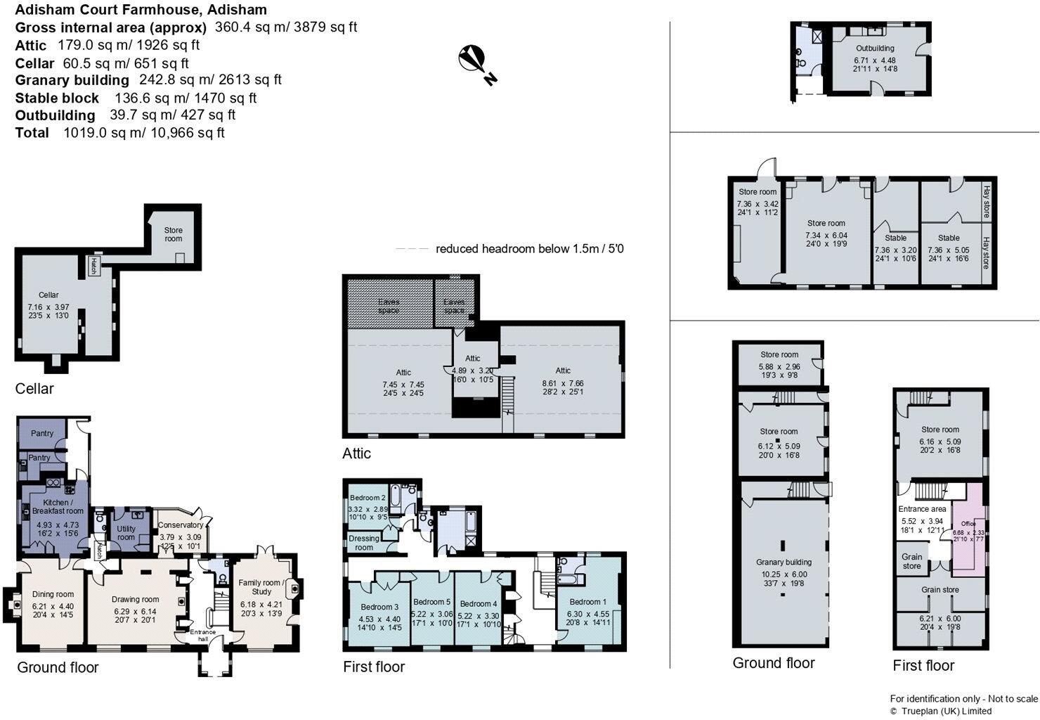 Lot 1| Adisham Court Farm, Pond Hill, Adisham, Canterbury, Kent, CT3 floorplan